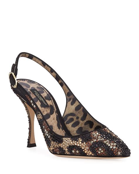 dolce gabbana leopard pumps|Dolce & Gabbana denim pumps.